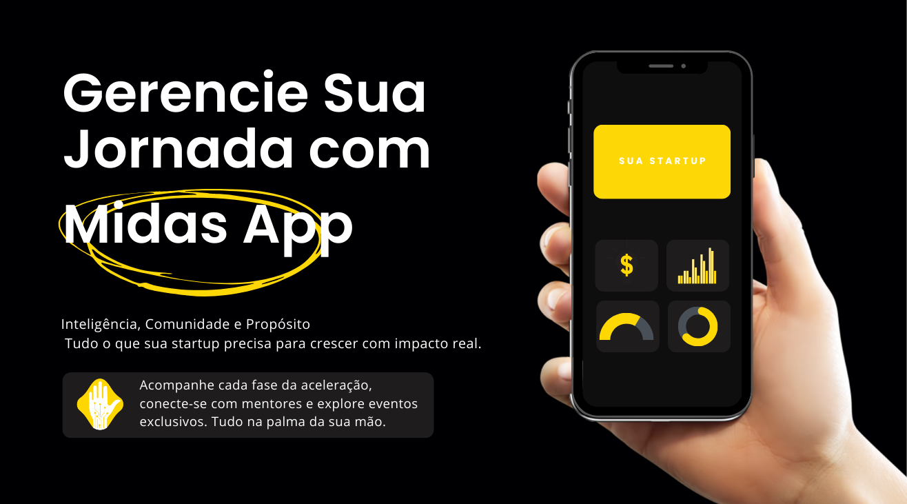 Dashboard da plataforma Midas